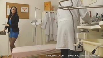 Gyno Clinic Hidden Camera Caught A Hot Brunette