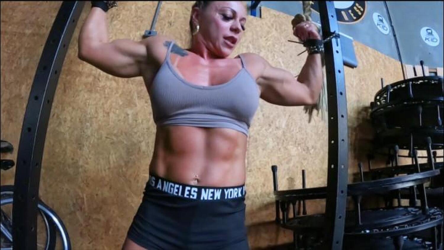 Female Muscle Fantasy - Chained