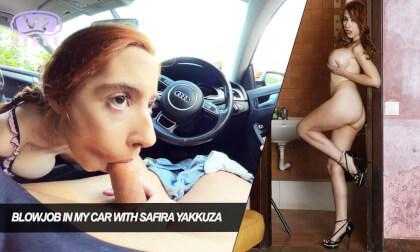 Blowjob in My Car with Safira Yakkuza
