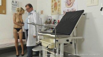 Elder Doctor Checks Big Breast Blonde Hidden Cam