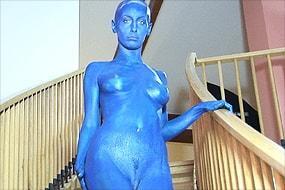Beauty in Blue Bodypaint