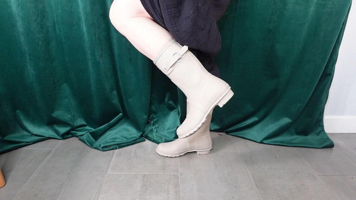 JOI To Grey Hunter Wellies Boot Fetish And Jerk Off Instruct