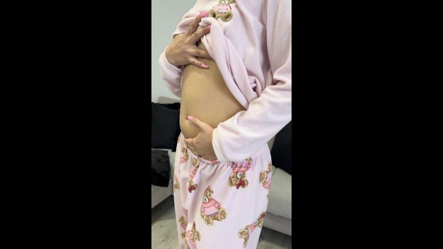 Pushing My Full Bladder Bulge To Make Me Pee My Panties