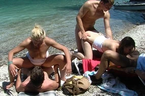Party Lederhosen Gangbang Outdoor