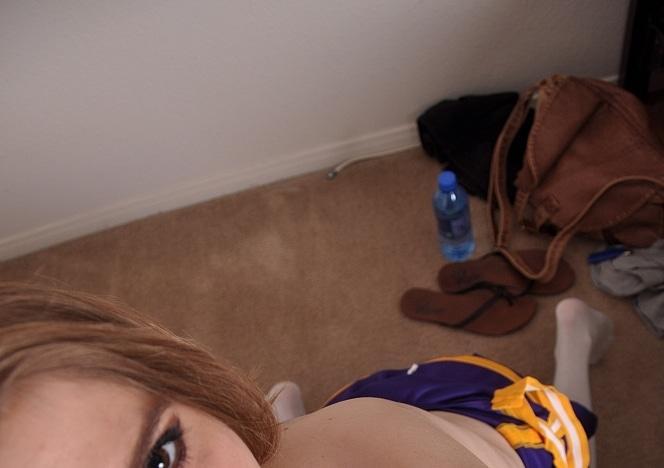 Cock Teasing Cheerleader Soleil Marks