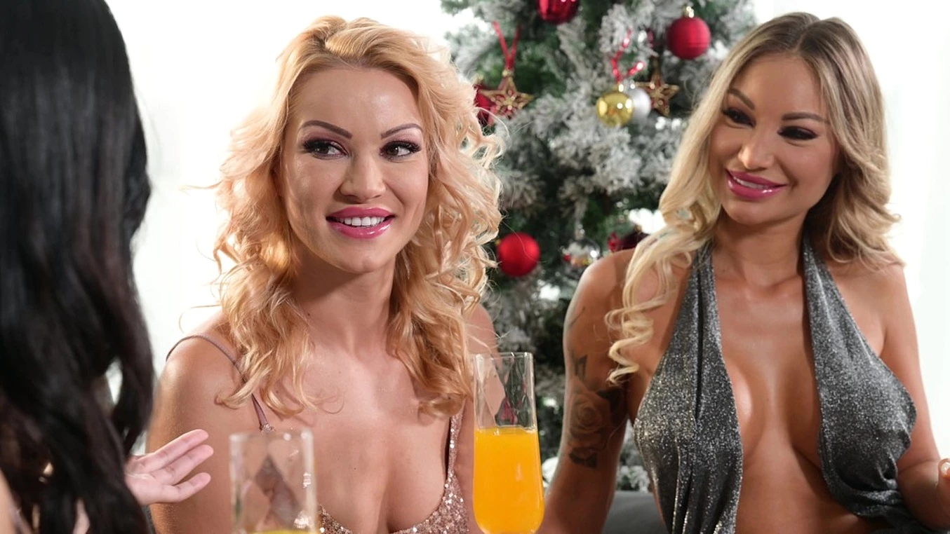 Christmas Cocktail Party with Bffs Turns to Naughty Orgy Gp2164