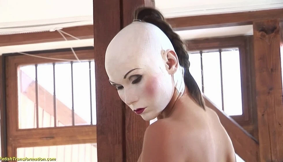 Nude Babe with Painted Face