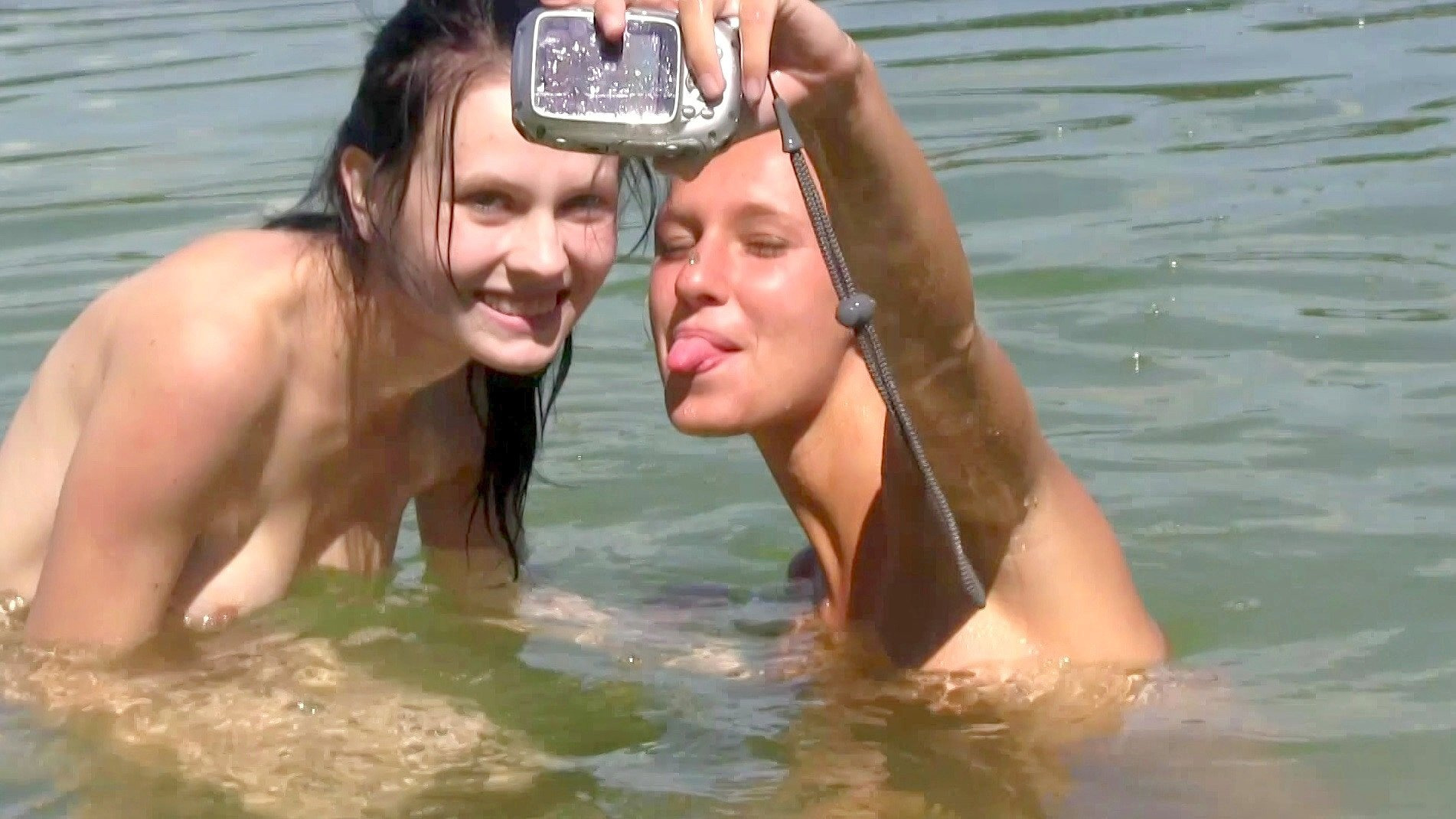 Ester and Sara Finger Bang on the Beach