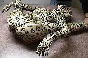 Passive in Latex Costume