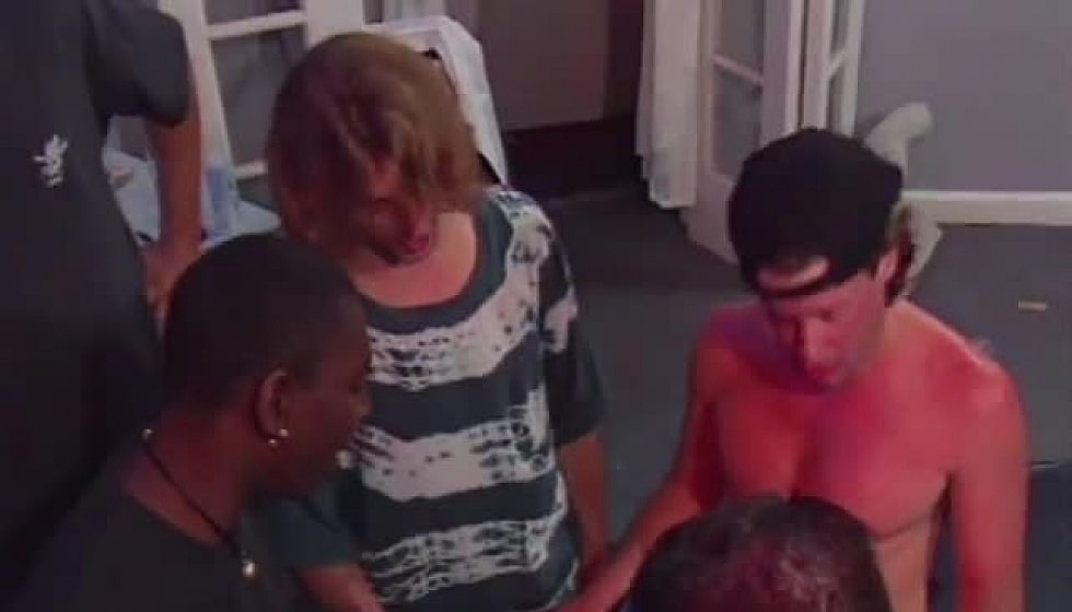 Whore Gets Anal in Gangbang