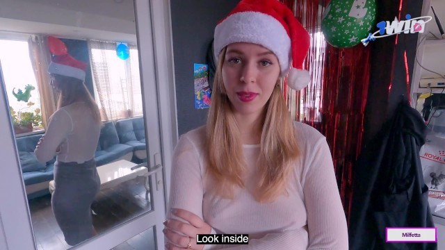 Coal or Cock? - Santa Fulfills the Wish of a Naughty MILF