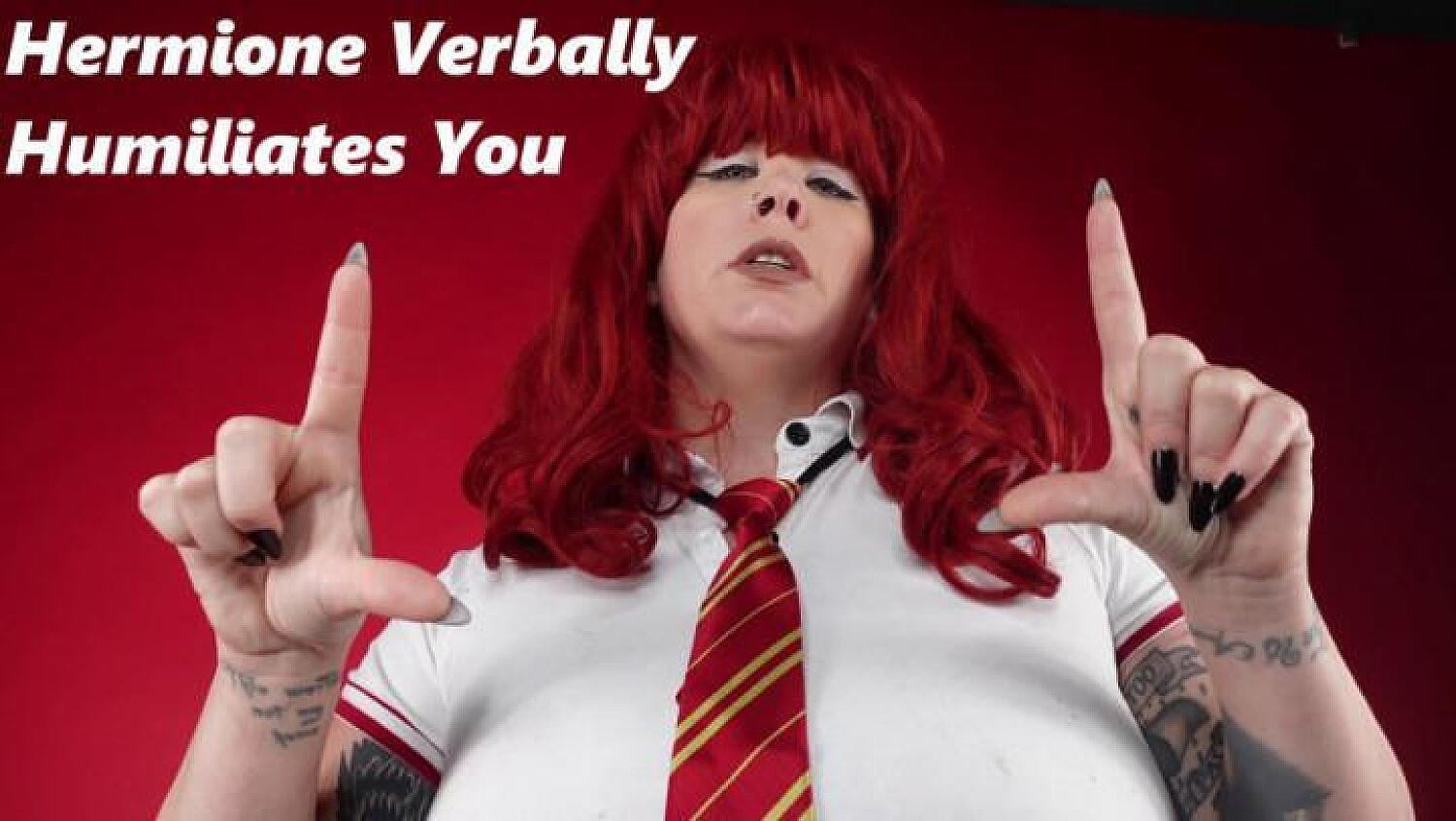 Femdom Hermione Verbally Humiliates You