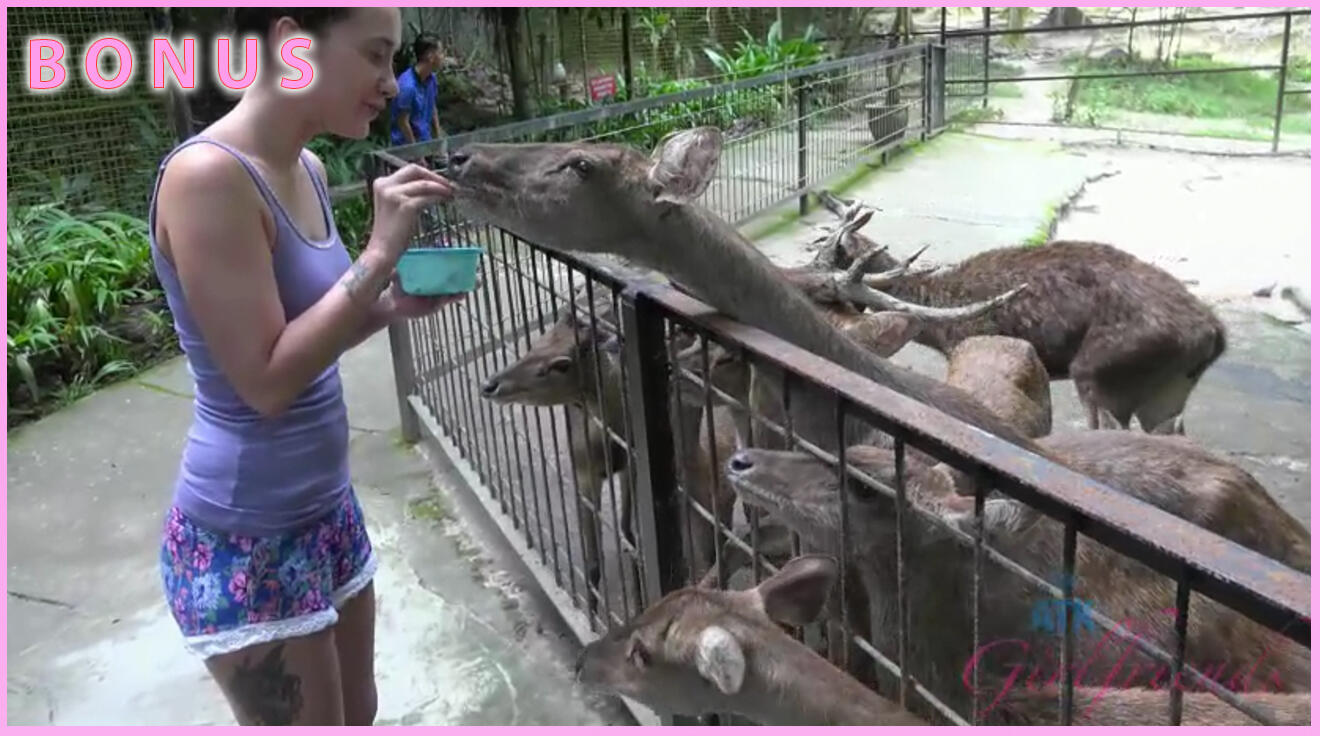 Gia Takes Another Crack at Feeding the Monkeys, and Other Animals!