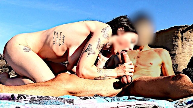 Bitch on the Beach: Hard Dick Exposed to a Slut That Doesn't Resist...