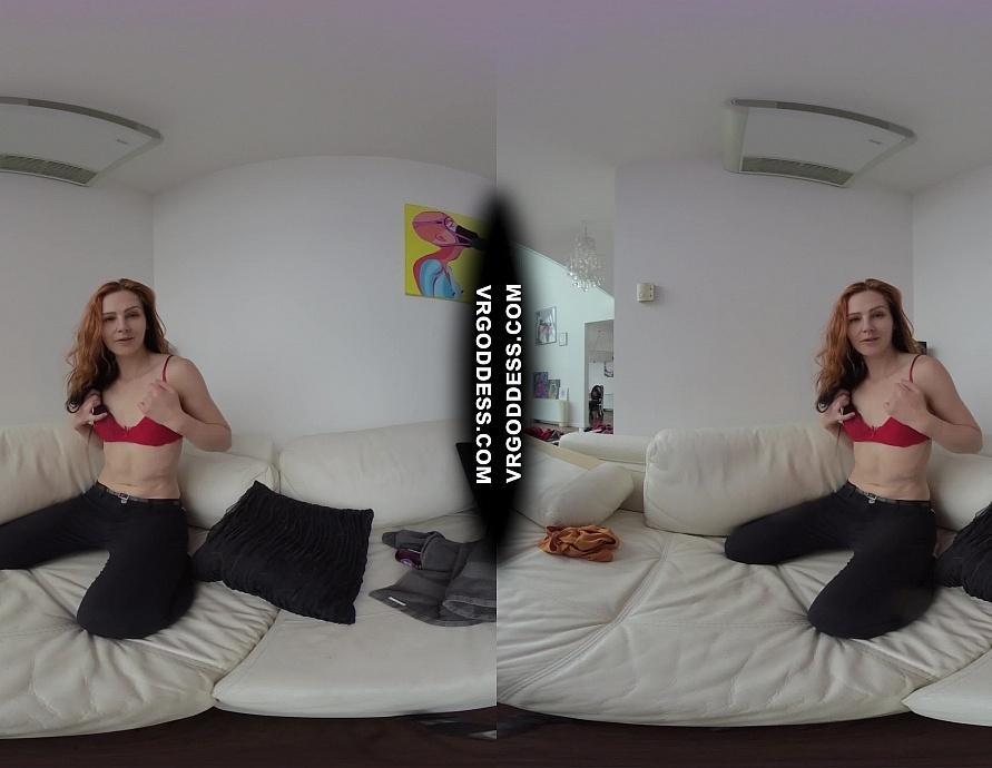 Ginger Hottie Double Penetration Anal Beads Thick Glass Dildo DP Stretching Her Fuck Holes