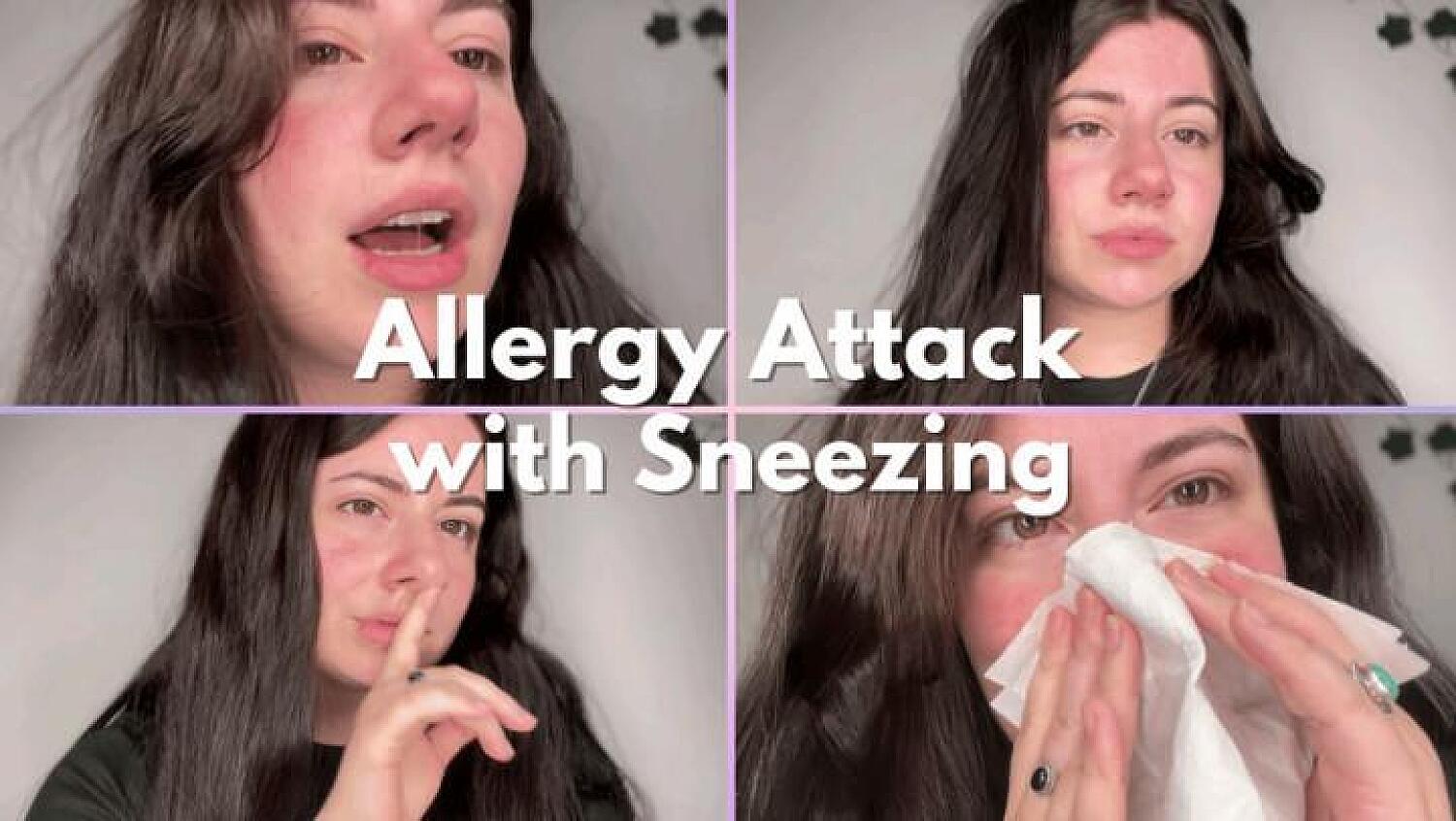 Allergy Attack With Sneezing