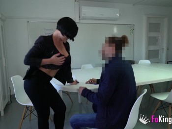 Spanish Teacher Bangs Her Rookiest Student. Bianca and Her Hidden Camera