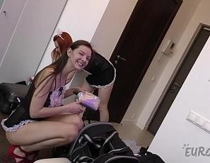Rebeka Ruby and Riki Using Dildos on Eachother Until They Both Orgasm