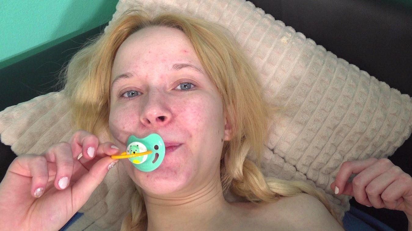 Blonde in Baby Clothes Gets Fucked Hard