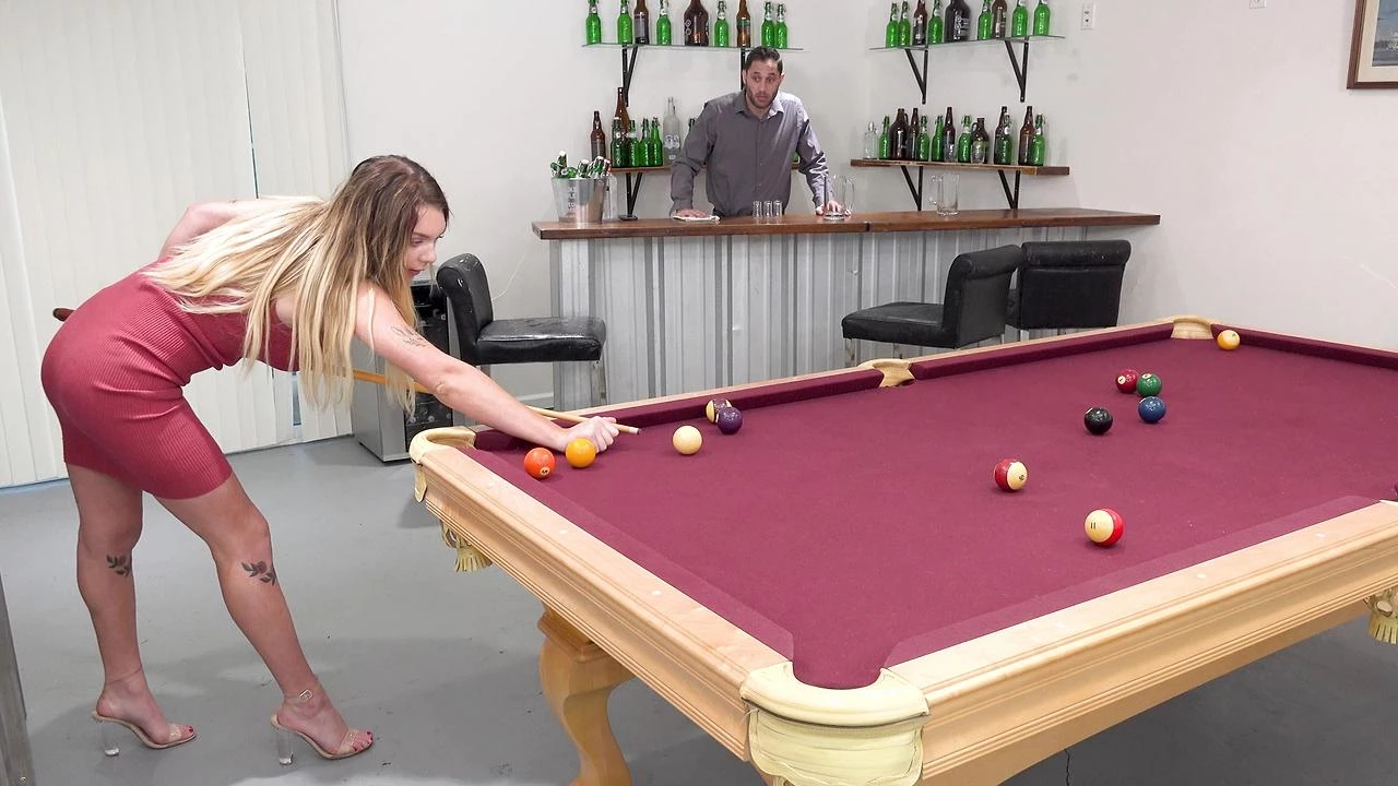Gabbie Carter Is a Pool Shark That Is Looking for Some Dick