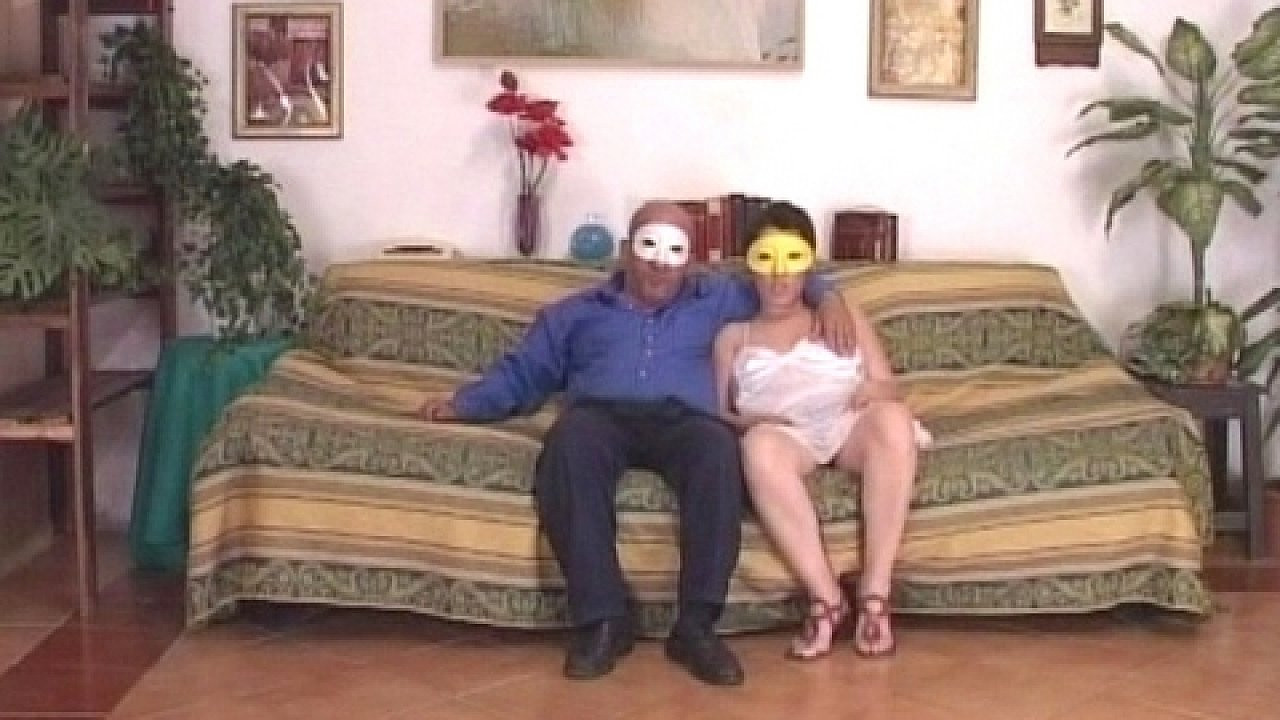 This Yellow Masked Bitch Has A Lot Of Fun With A Hairy Dude