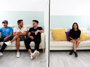 Sole Vargas vs 3 Latinos in a Very Close Blind Date! "Come On, Come Together and Let's All 4 Roll Around!"