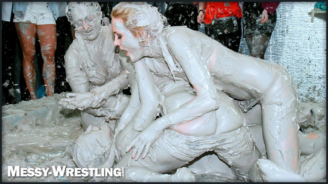 Muddy Wrestling: Shiny Tag-Teamers Tear It Up in the Mud!