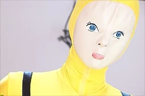 Girl Undressing Latex