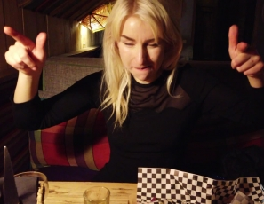 Hot Lesbian POV Date Night Pussy Licking Scissoring and Double Dildo Clit Grind