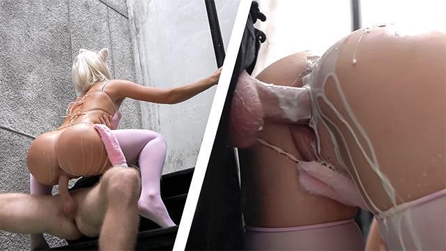 Perfect Catgirl Loves Milk Play And Pink Pussy Stretching With Fat Dick