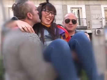 Sjw, Feminist and Fucked in the Ass By Two Dicks. Katty Bites the Bullet.