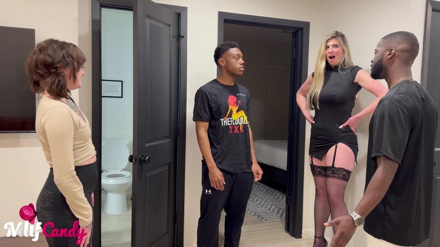 Milfcandy: Cheerleading Coach Daphne Catches Her Girl and Gets BBC Threesome