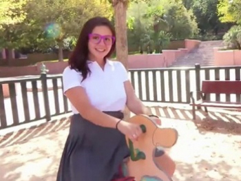 This Is the First Time Her Tight Ass Has a Visit. Salva's Cock Deflowers Alba's Butthole
