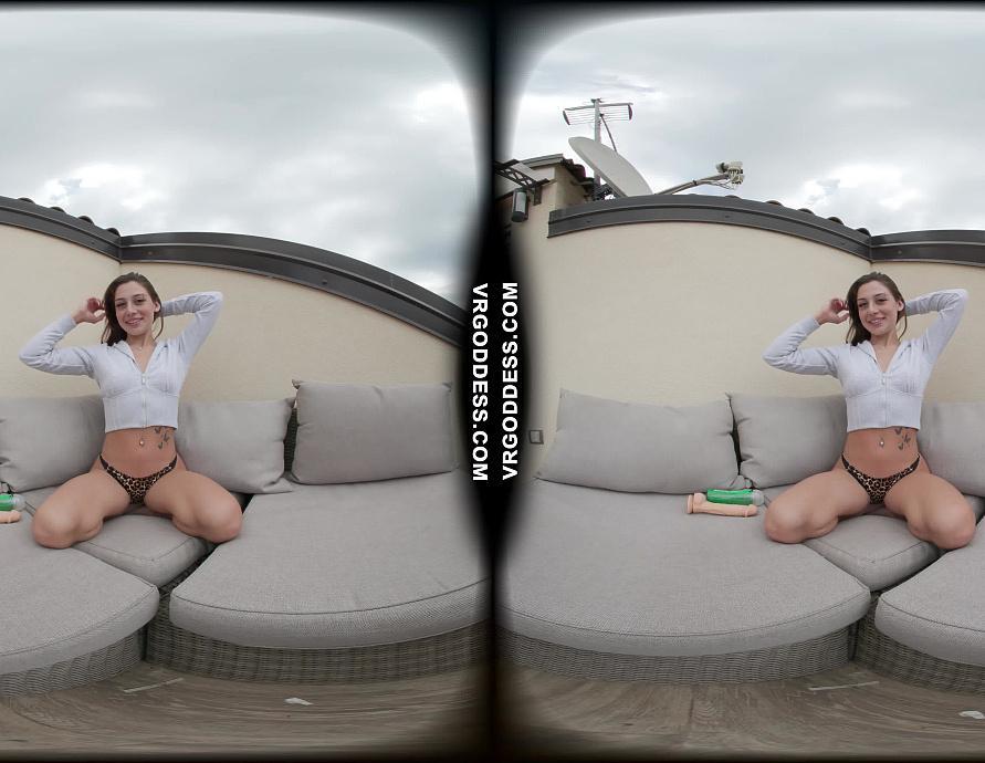 Sexy Dora Masturbating With A Dildo Outdoors
