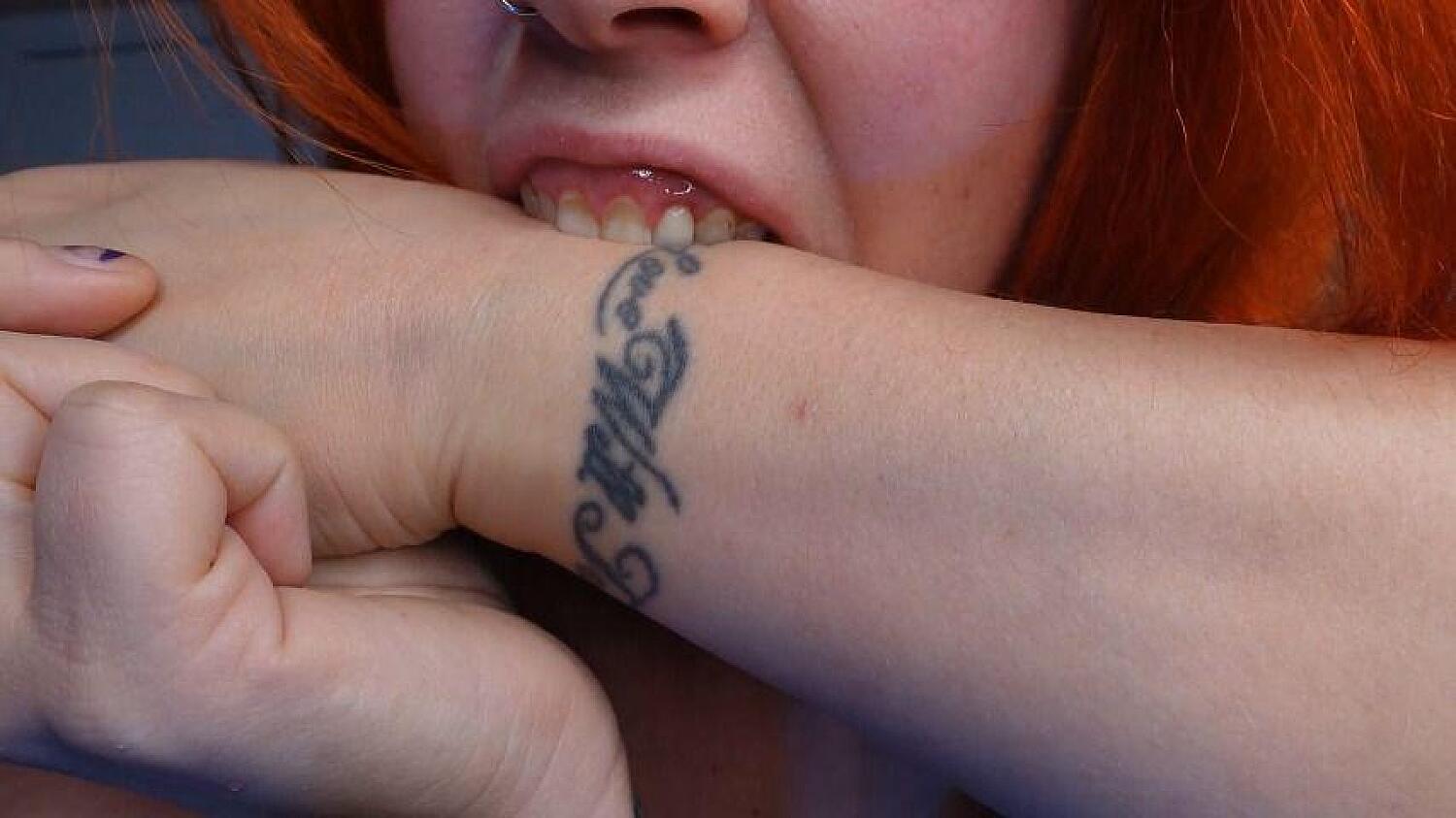 Biting My Own Arm And Hand