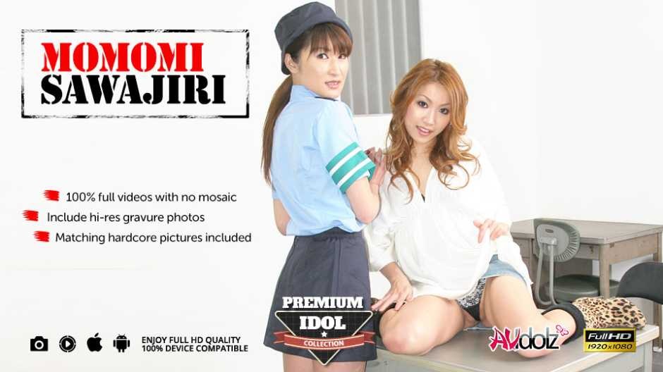 Momomi Sawajiri and Policewoman in Hot Lesbian Action