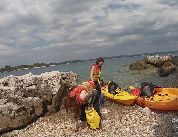 On A Nude Hiking Adventure With Rebeka Ruby And Cheri After Kayaking To A Wild And Remote Island
