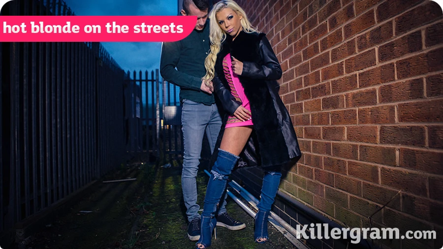 Hot Blonde on the Streets