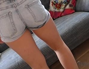 Beautiful Fresh New Model 23 Yo Santana Gets Naked on the Casting Couch and Touches Herself