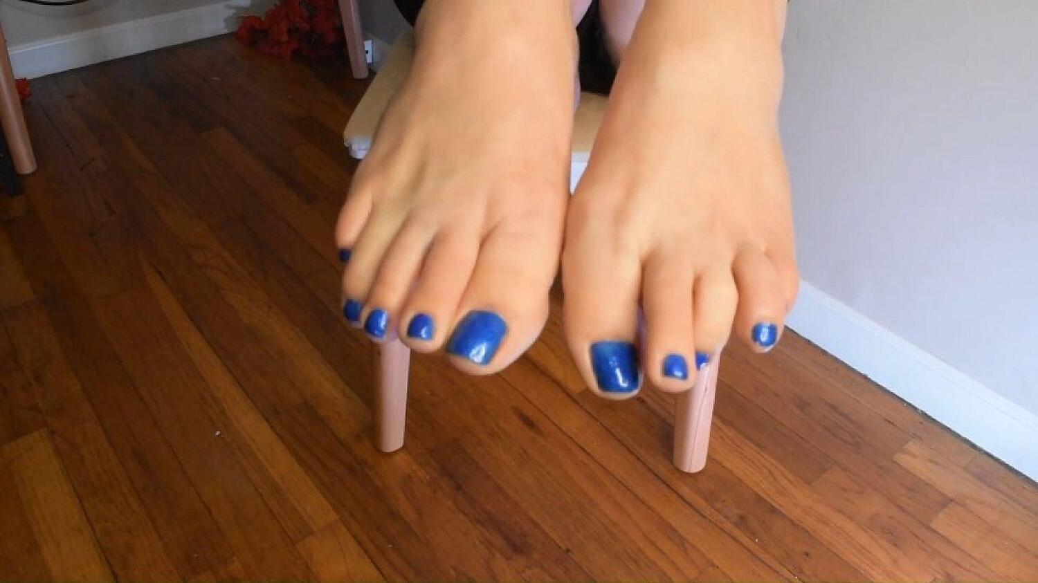 Blue Balls For Blue Toenails