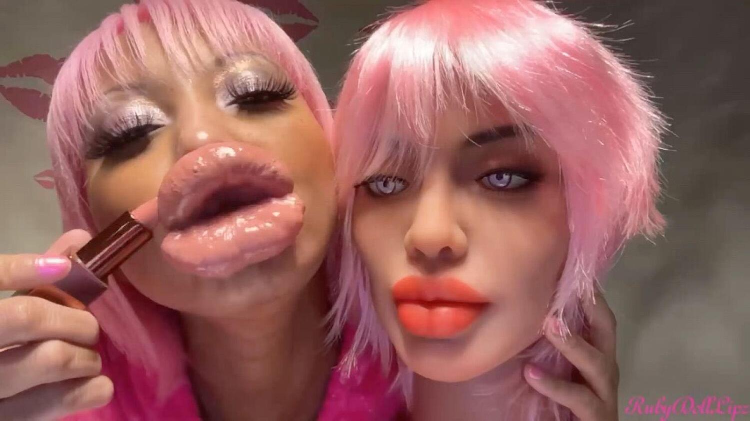 Lipstick #10+Soft Sex Doll Head