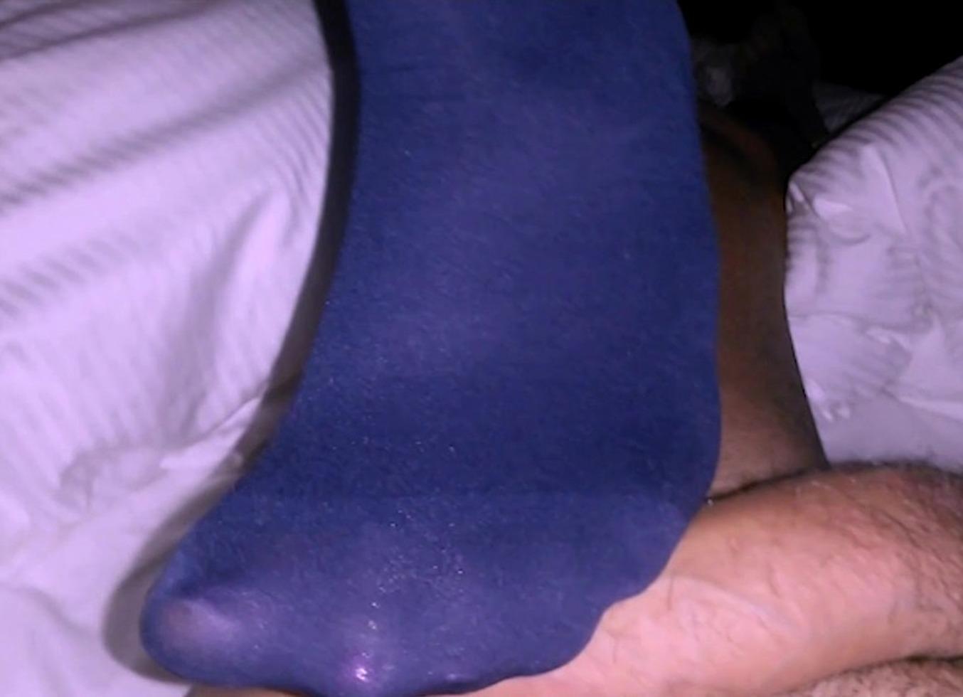 Nylonxtreme - Update #72 - Blowjob With Cum On Nylon Purple Pantyhose