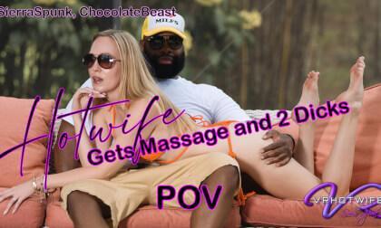 POV Hotwife Fucks The BBC Neighbor Threesome