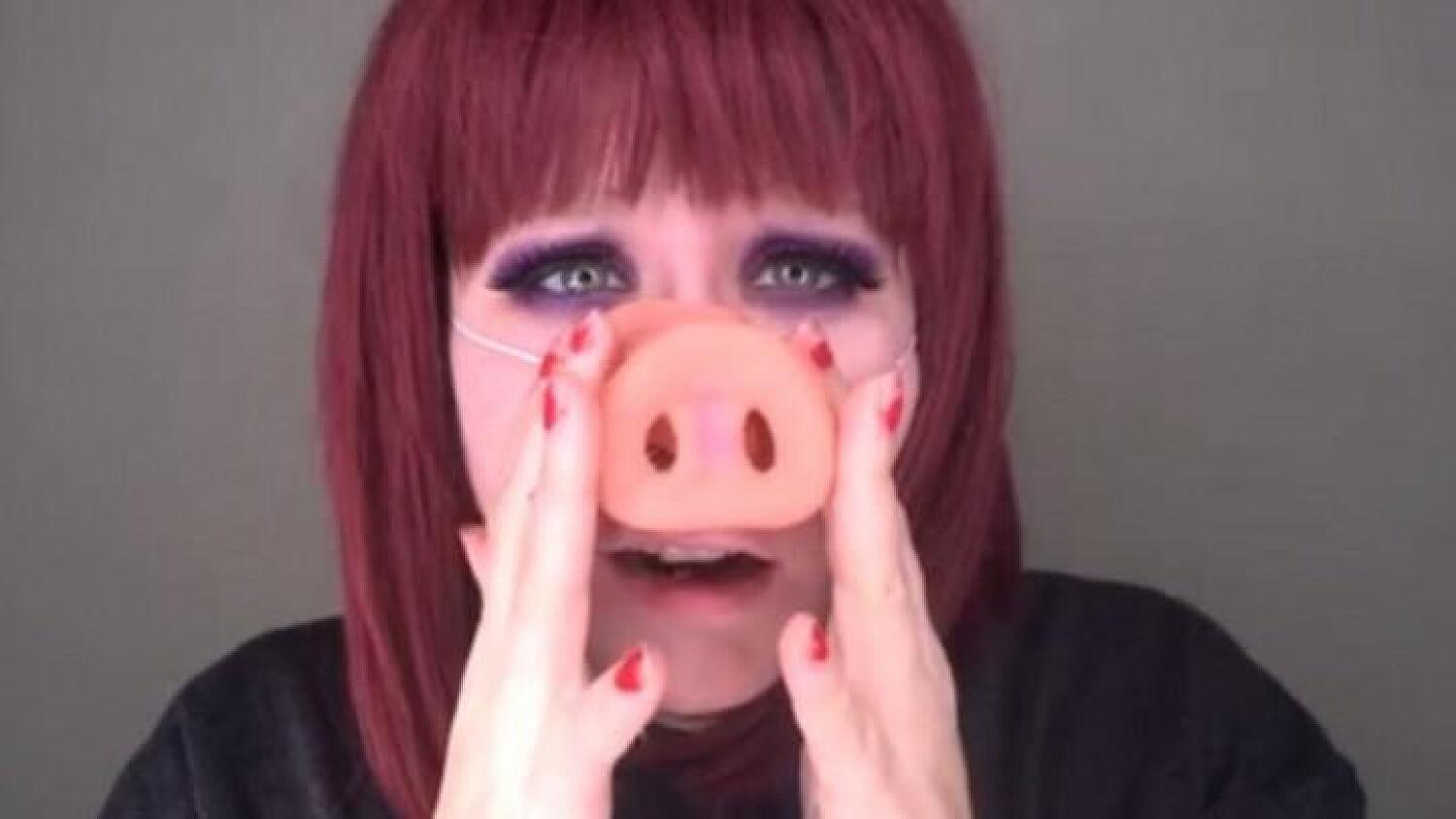Mean Big Sis Transforms Into A Pig