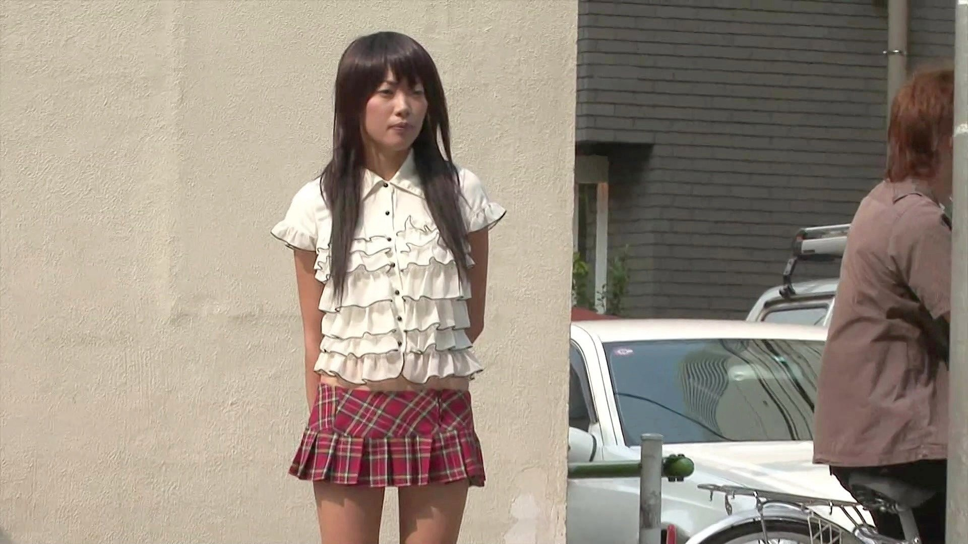 Kaoruko Wakaba Dresses As Japanese Schoolgirl to Get Two Dicks in Her Holes