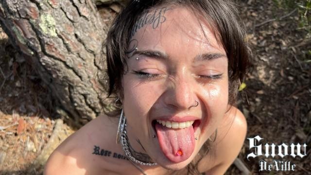 Her Slut Face Covered in Cum for Her Birthday