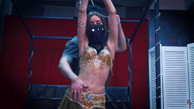 Belly Oriental Dancing - Kristy Belly Tickle Torture With Ringing Bells