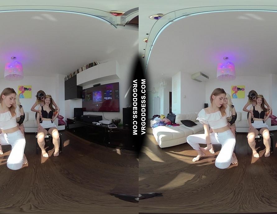 Four Sexy Ass Teens Rebeka Ruby Miss Pussycat Margarita and Kapri Striptease Dildo Lesbian Orgy