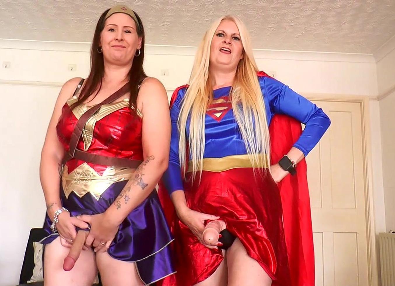 Superheroines Punish You With Their Futa Cocks