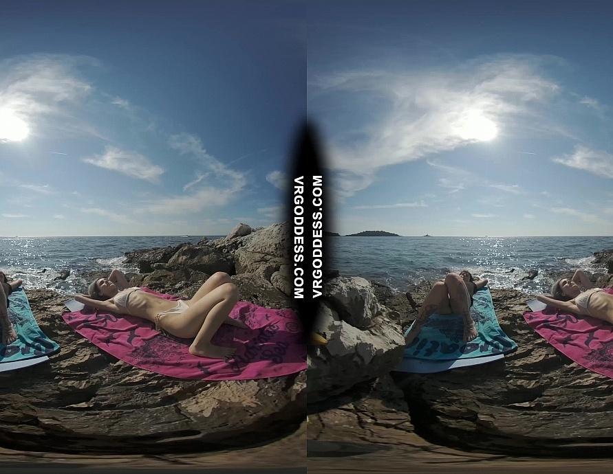 Poppy and Brille Doing Naked Yoga on the Beach Hot Girls Vacation